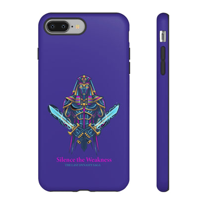 Phone Case — Neon Pharaoh Dual Swords "Silence the Weakness"