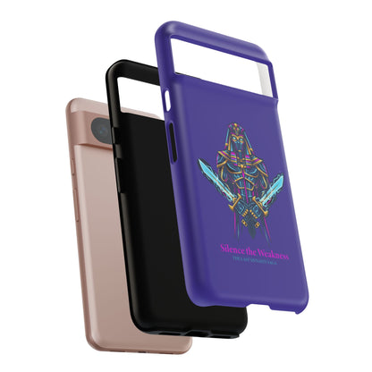 Phone Case — Neon Pharaoh Dual Swords "Silence the Weakness"