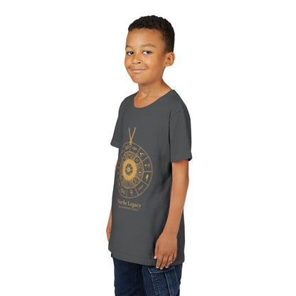Youth Graphic Tee — THE SAGA Compass &amp; Abstract Hero&