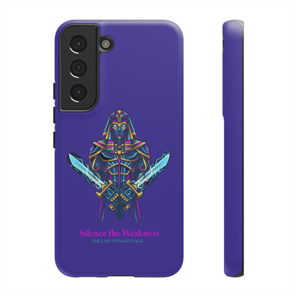 Phone Case — Neon Pharaoh Dual Swords "Silence the Weakness"