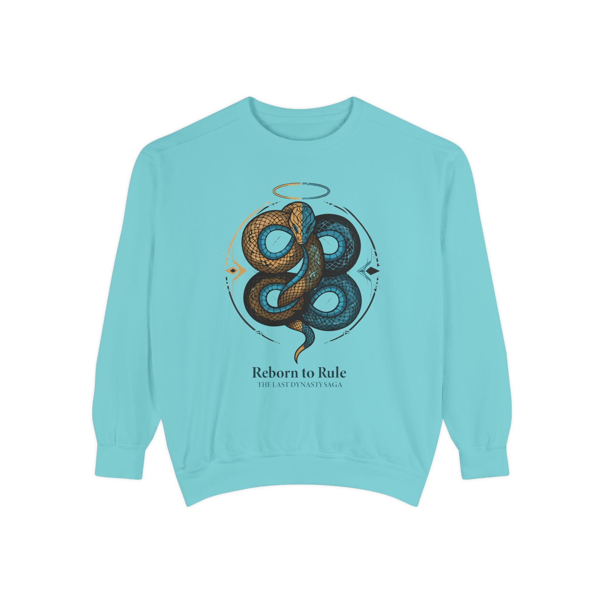Snake Emblem Sweatshirt — "Reborn to Rule" Graphic Crewneck