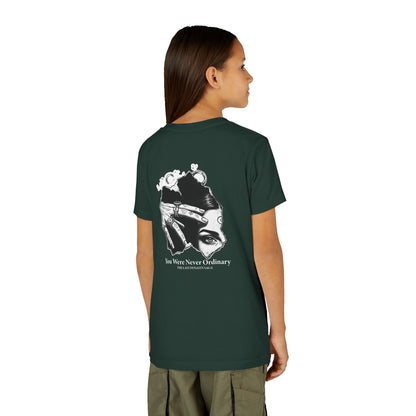 Youth Graphic Tee — THE SAGA Compass &amp; Abstract Hero&