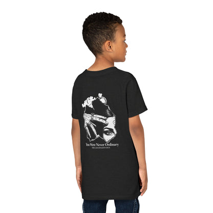Youth Graphic Tee — THE SAGA Compass &amp; Abstract Hero&