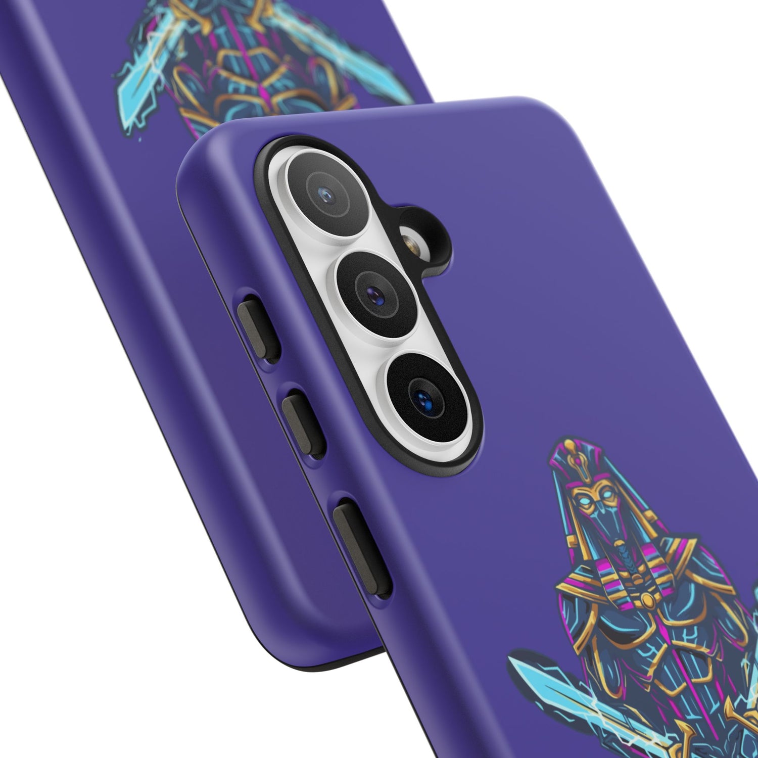 Phone Case — Neon Pharaoh Dual Swords "Silence the Weakness"
