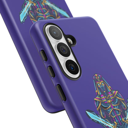 Phone Case — Neon Pharaoh Dual Swords "Silence the Weakness"