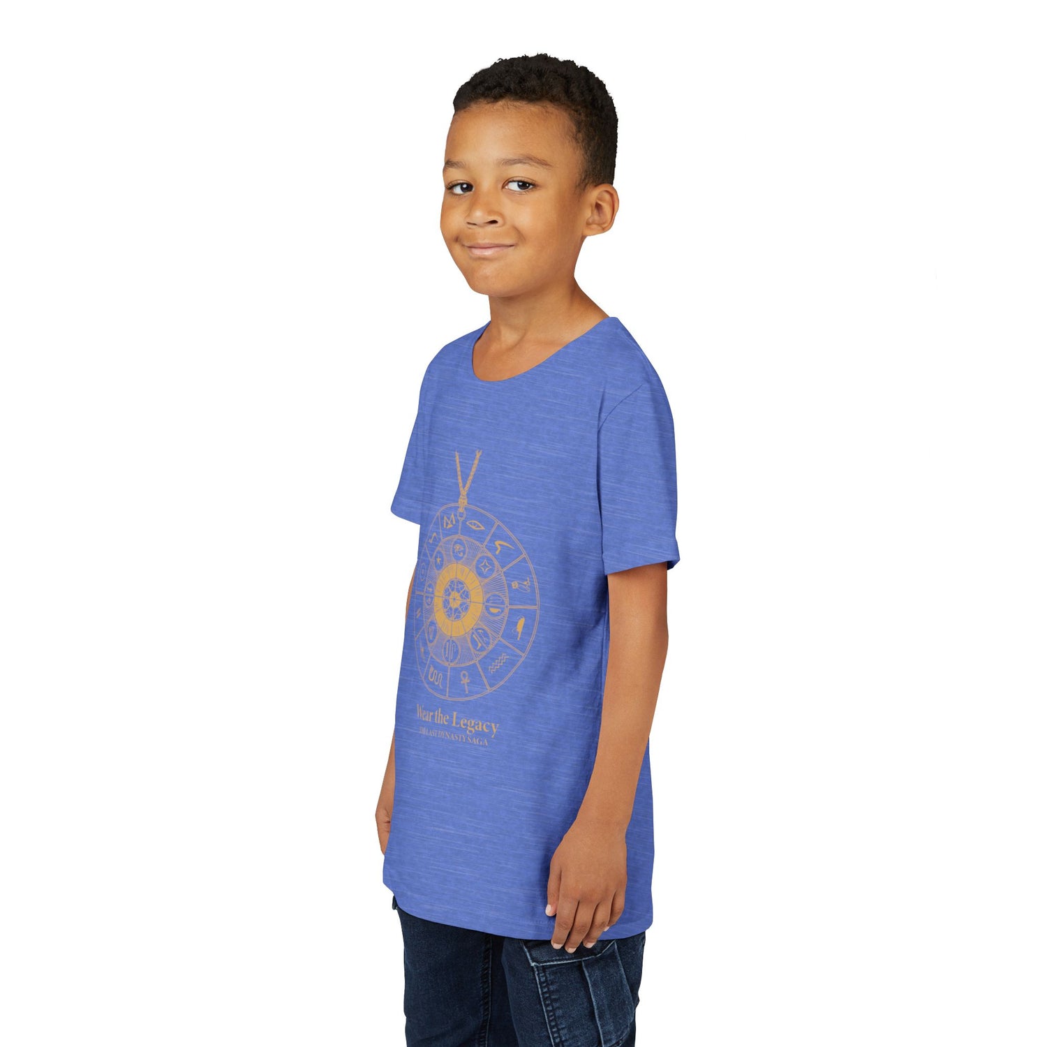 Youth Graphic Tee — THE SAGA Compass &amp; Abstract Hero&