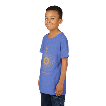 Youth Graphic Tee — THE SAGA Compass &amp; Abstract Hero&