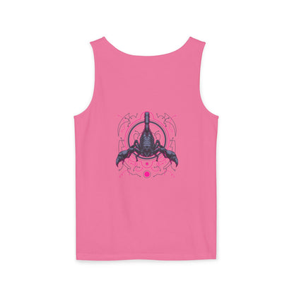 Scorpion Graphic Tank Top — Dark Cosmic Scorpion Art
