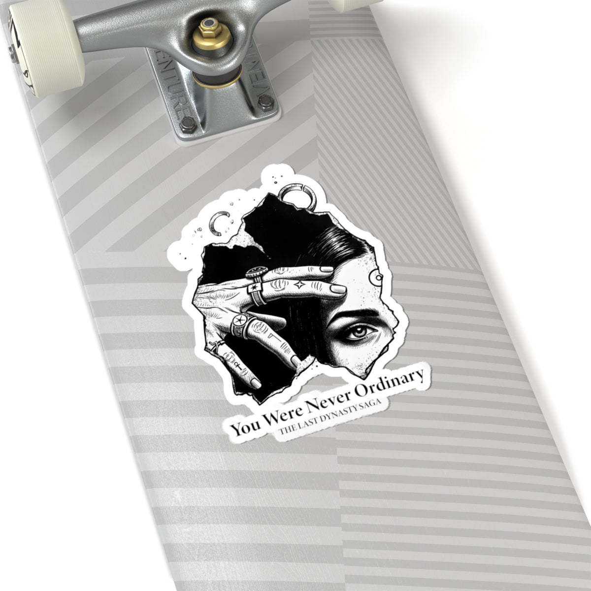 Last Dynasty Saga Sticker — Minimalist Retro Game Logo Kiss-Cut Sticker