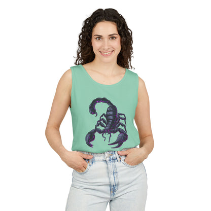 Scorpion Graphic Tank Top — Dark Cosmic Scorpion Art