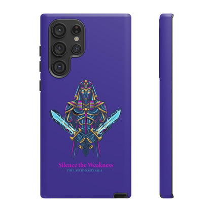 Phone Case — Neon Pharaoh Dual Swords "Silence the Weakness"