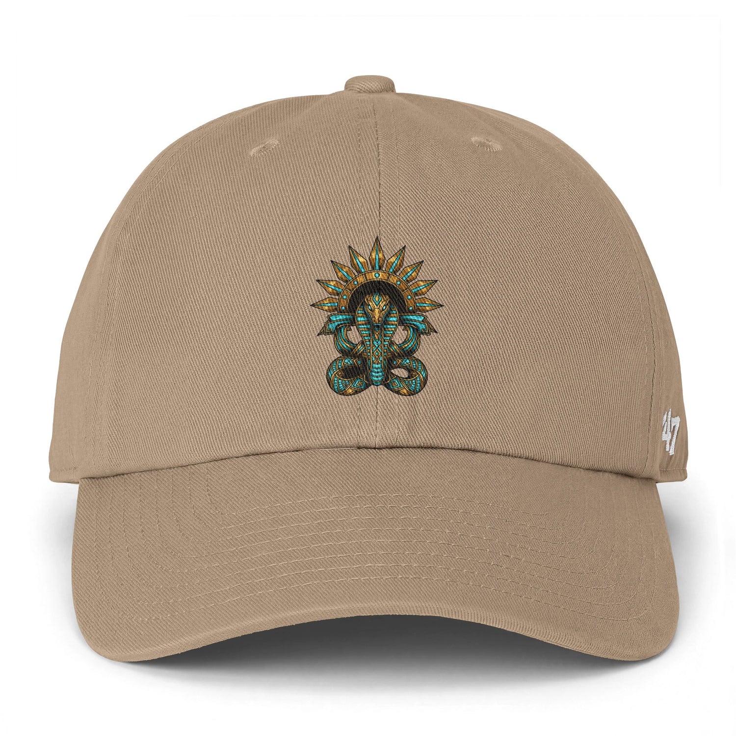 Embroidered Serpent Sun-disc Cap — Clean Up Cap
