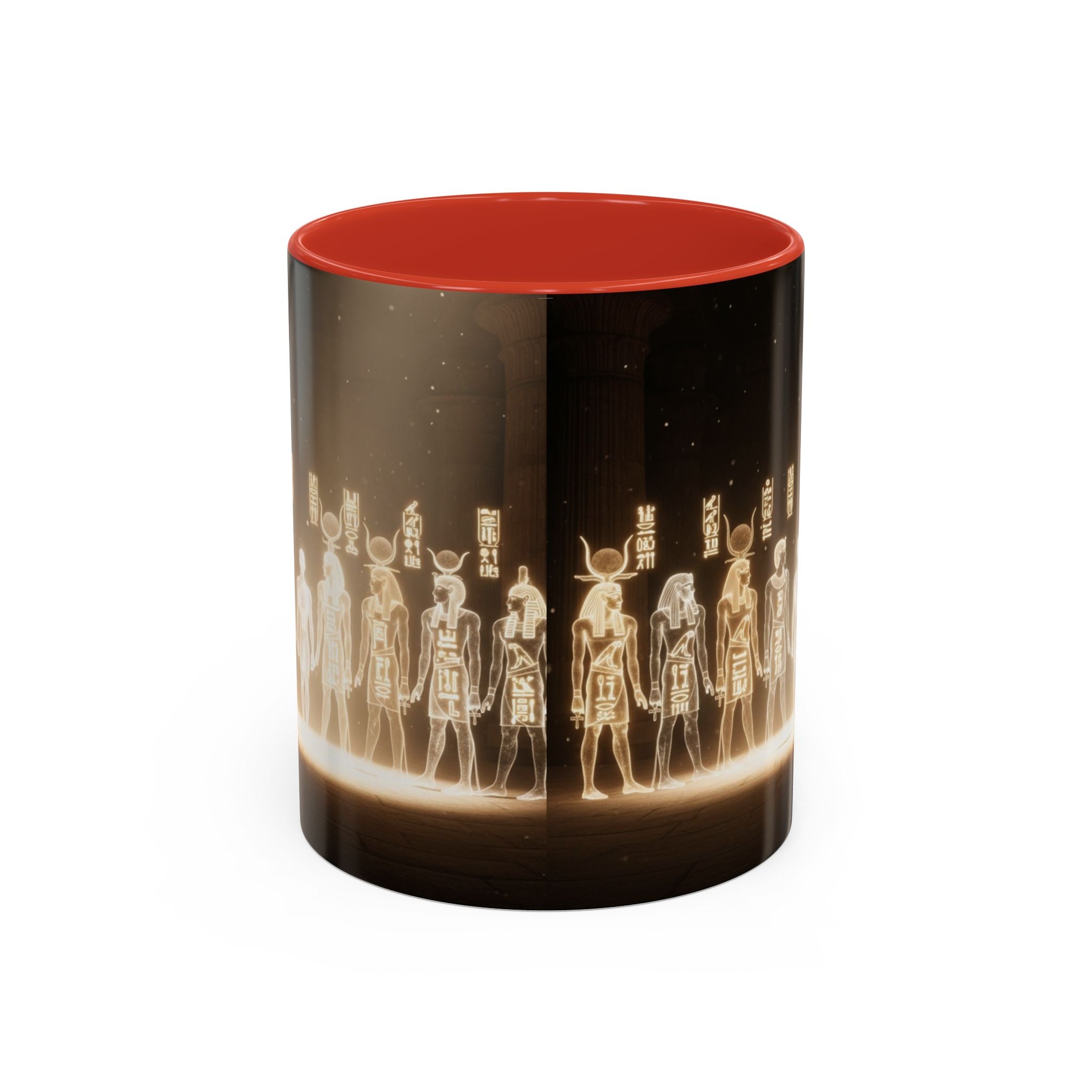 Egyptian Gods Lineup Coffee Mug — Ancient Deities Accent Mug (11/15oz)