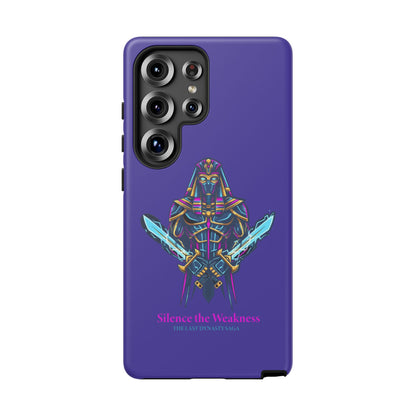 Phone Case — Neon Pharaoh Dual Swords "Silence the Weakness"
