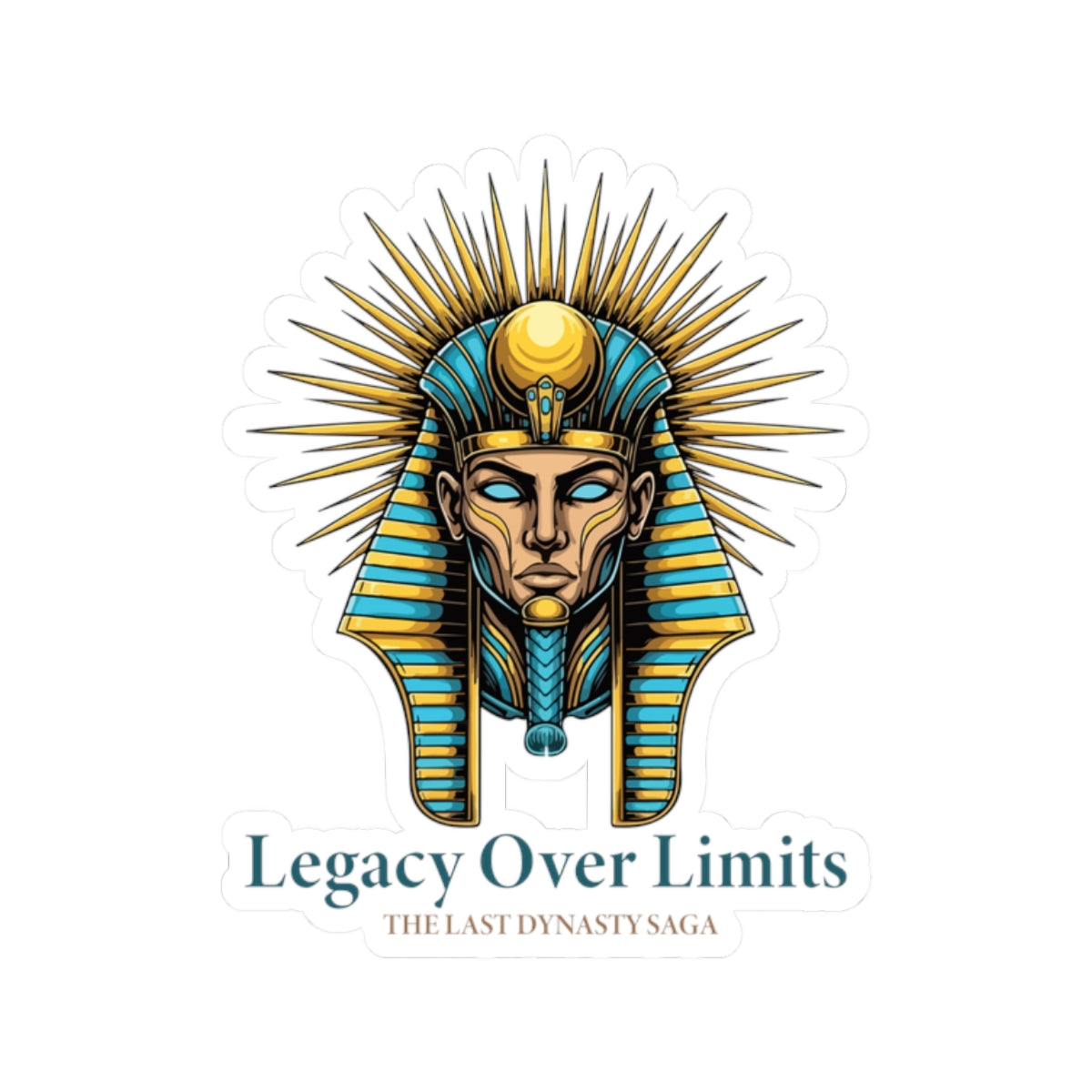 Copy of The Last Dynasty Saga Sticker — Minimalist Retro Game Logo Kiss-Cut Sticker