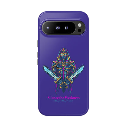 Phone Case — Neon Pharaoh Dual Swords "Silence the Weakness"