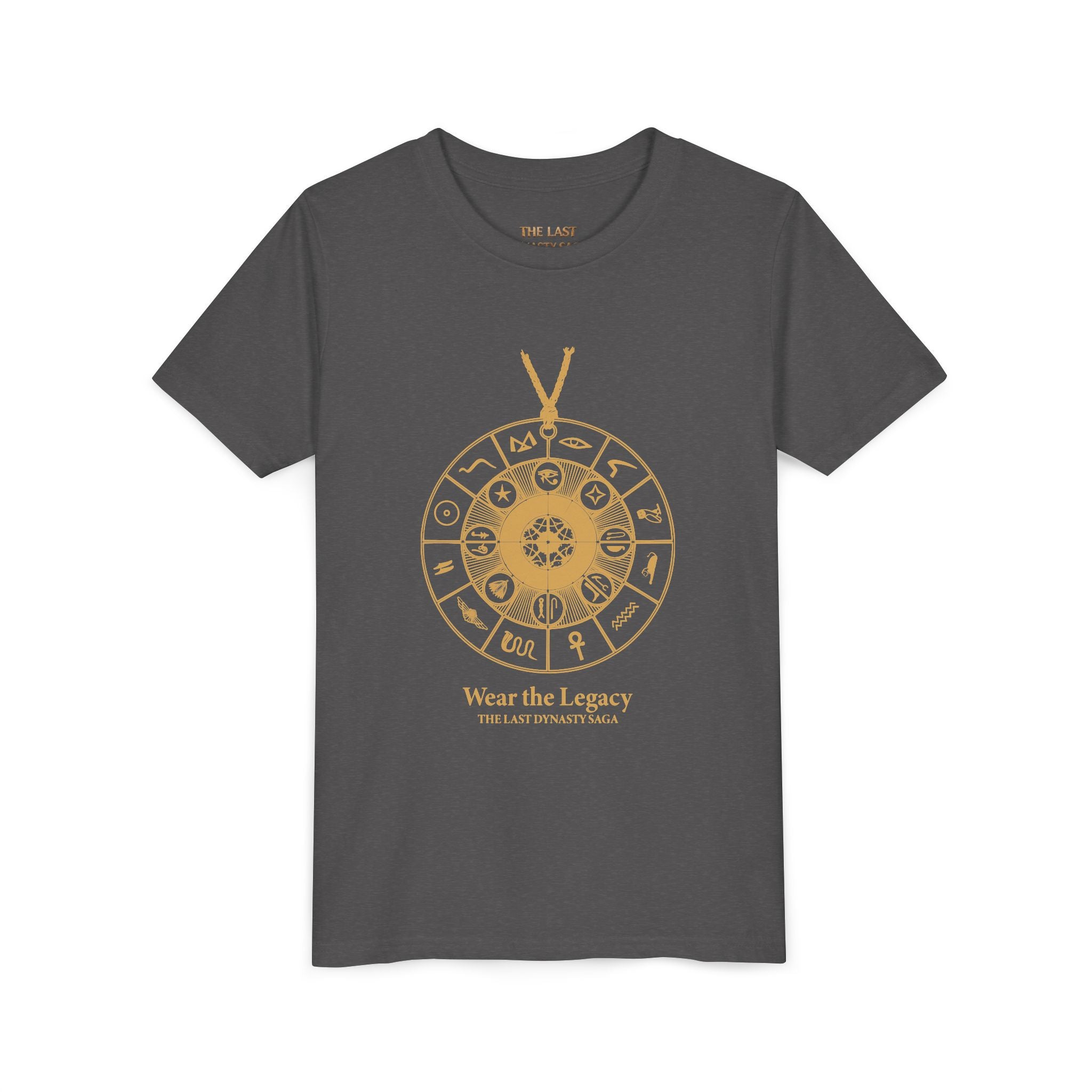 Youth Graphic Tee — THE SAGA Compass &amp; Abstract Hero&