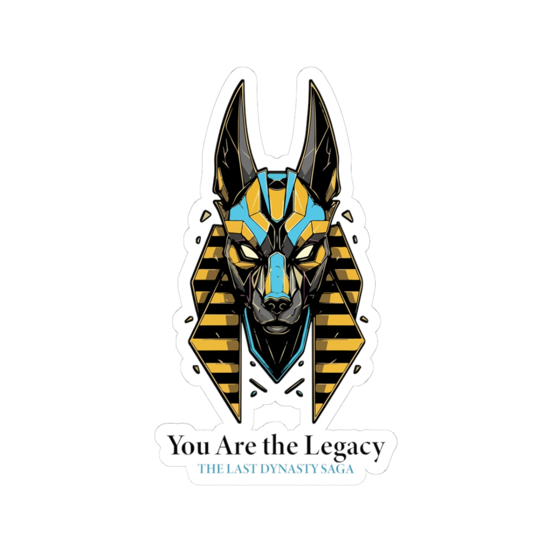 Last Dynasty Saga Sticker — Minimalist Retro Game Logo Kiss-Cut Sticker