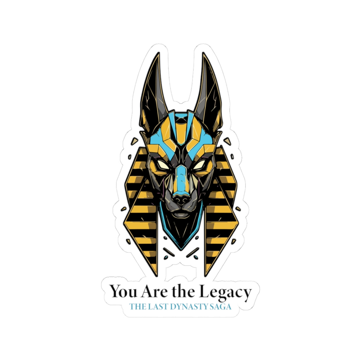Last Dynasty Saga Sticker — Minimalist Retro Game Logo Kiss-Cut Sticker