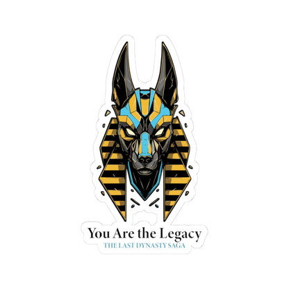 Last Dynasty Saga Sticker — Minimalist Retro Game Logo Kiss-Cut Sticker
