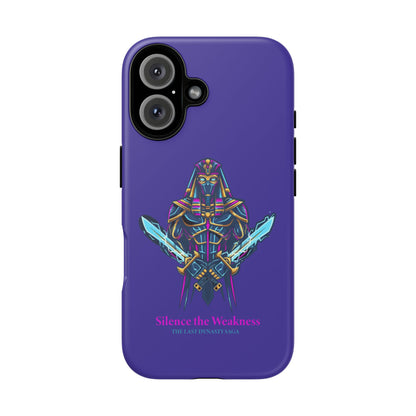 Phone Case — Neon Pharaoh Dual Swords "Silence the Weakness"