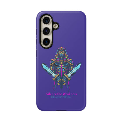 Phone Case — Neon Pharaoh Dual Swords "Silence the Weakness"