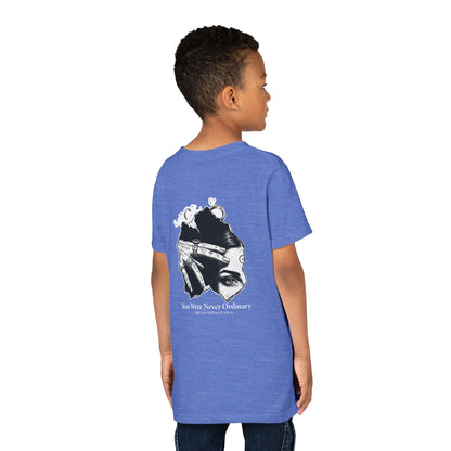 Youth Graphic Tee — THE SAGA Compass &amp; Abstract Hero&
