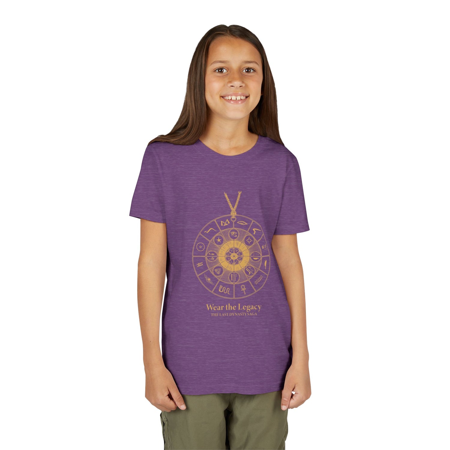 Youth Graphic Tee — THE SAGA Compass &amp; Abstract Hero&