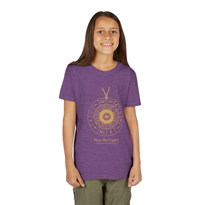 Youth Graphic Tee — THE SAGA Compass &amp; Abstract Hero&