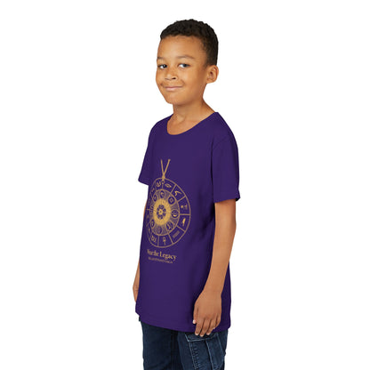Youth Graphic Tee — THE SAGA Compass &amp; Abstract Hero&