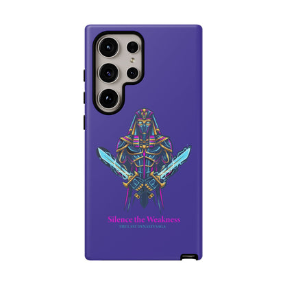 Phone Case — Neon Pharaoh Dual Swords "Silence the Weakness"