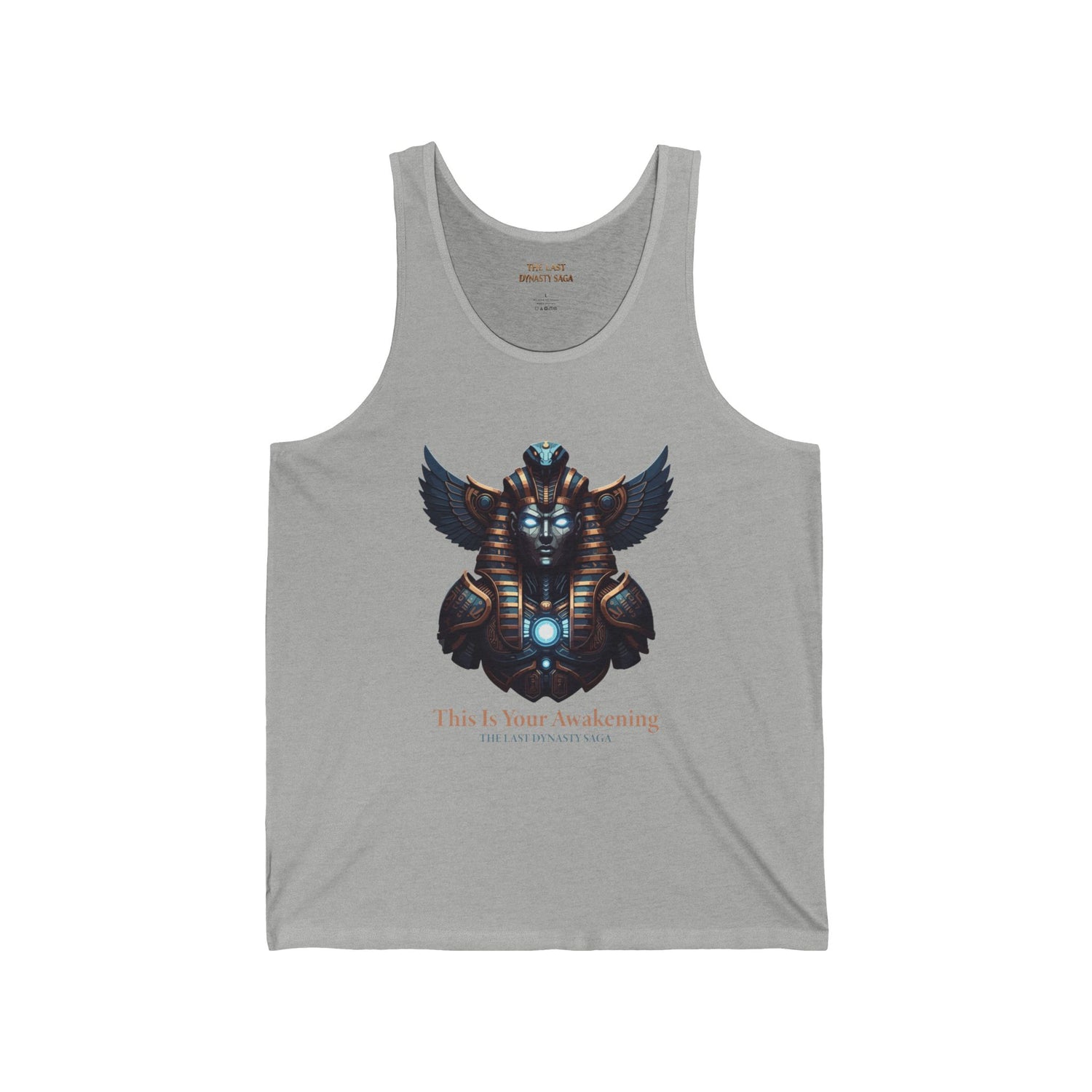 Egyptian Scarab &amp; Eye Tank Top — "This Is Your Awakening" Spiritual Graphic Tank