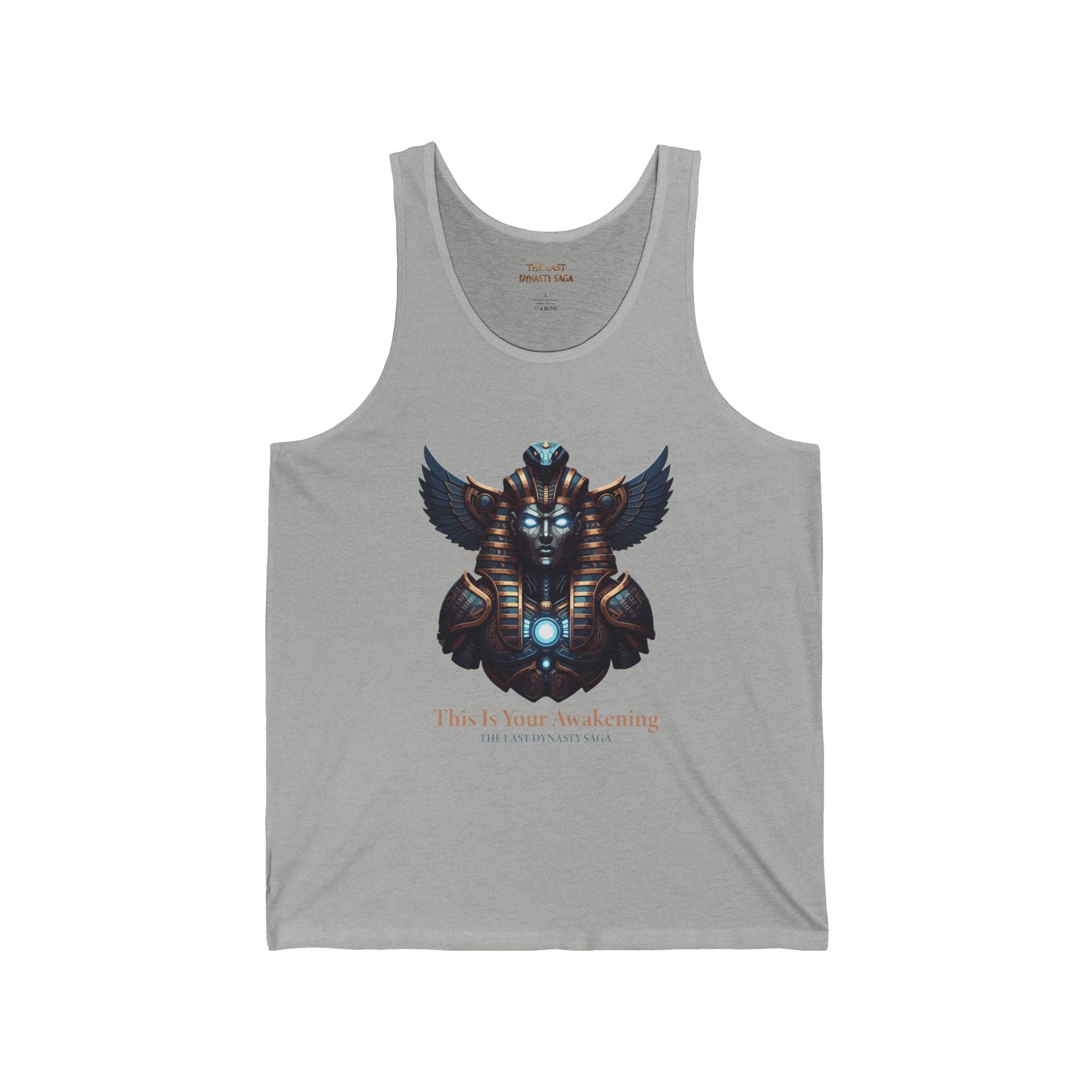Egyptian Scarab &amp; Eye Tank Top — "This Is Your Awakening" Spiritual Graphic Tank