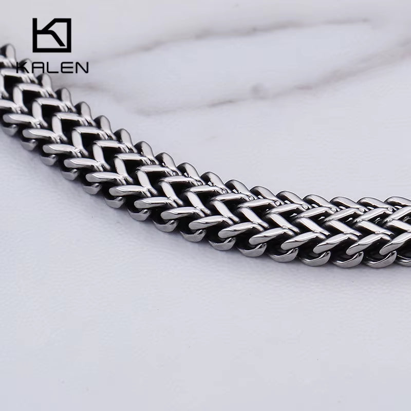Ankh Mesh Bracelet 8mm Stainless Steel Chain | Symbol of Life