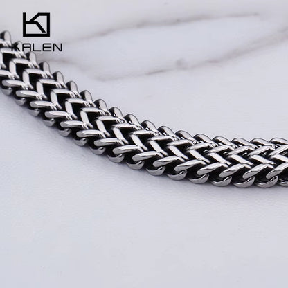 Ankh Mesh Bracelet 8mm Stainless Steel Chain | Symbol of Life