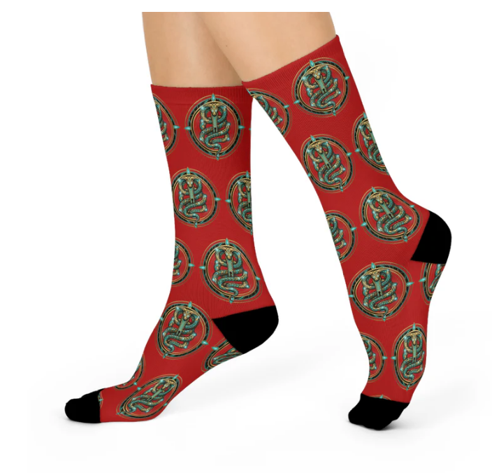 Red Serpent Socks — The Saga Everyday Wear