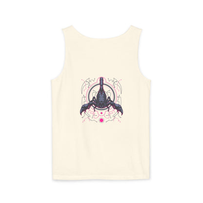 Scorpion Graphic Tank Top — Dark Cosmic Scorpion Art