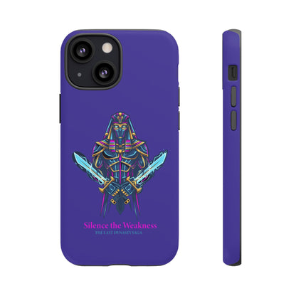 Phone Case — Neon Pharaoh Dual Swords "Silence the Weakness"