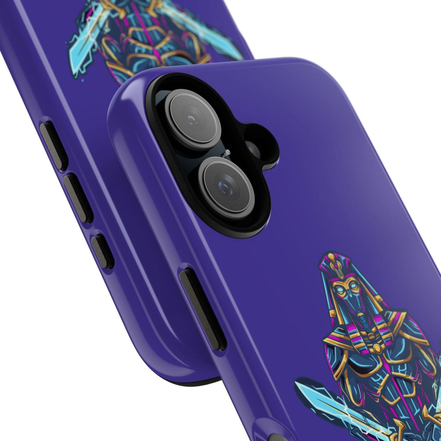 Phone Case — Neon Pharaoh Dual Swords "Silence the Weakness"