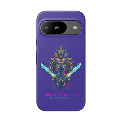Phone Case — Neon Pharaoh Dual Swords "Silence the Weakness"