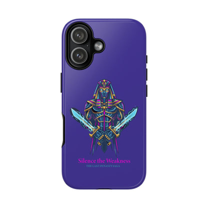 Phone Case — Neon Pharaoh Dual Swords "Silence the Weakness"