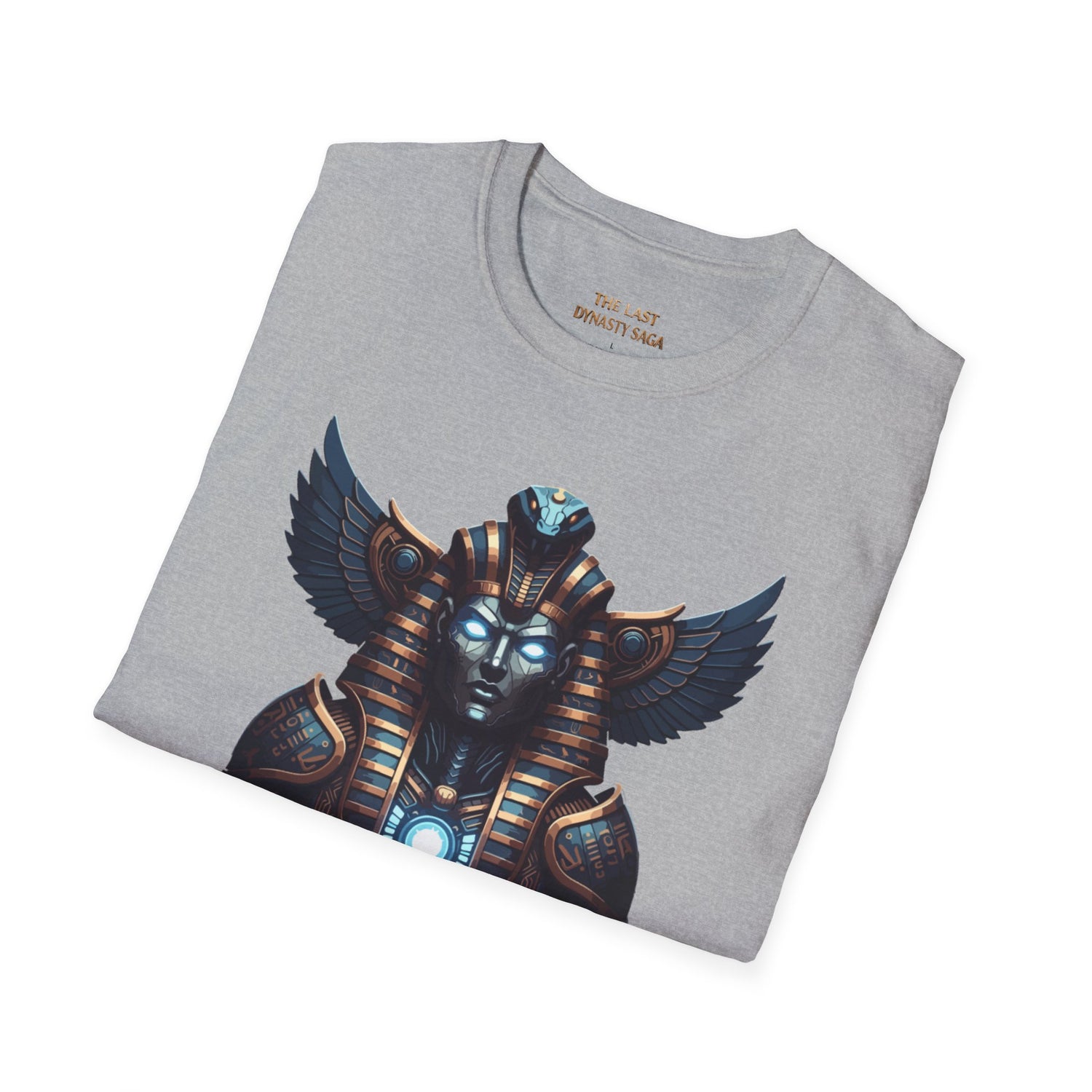 Egyptian Pharaoh Chest &amp; Serpent Back T-Shirt — "This Is Your Awakening / Endless Power"