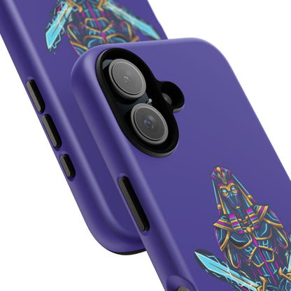 Phone Case — Neon Pharaoh Dual Swords "Silence the Weakness"