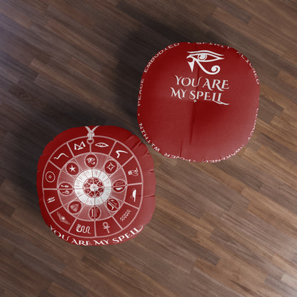 Round Tufted Floor Pillow — &