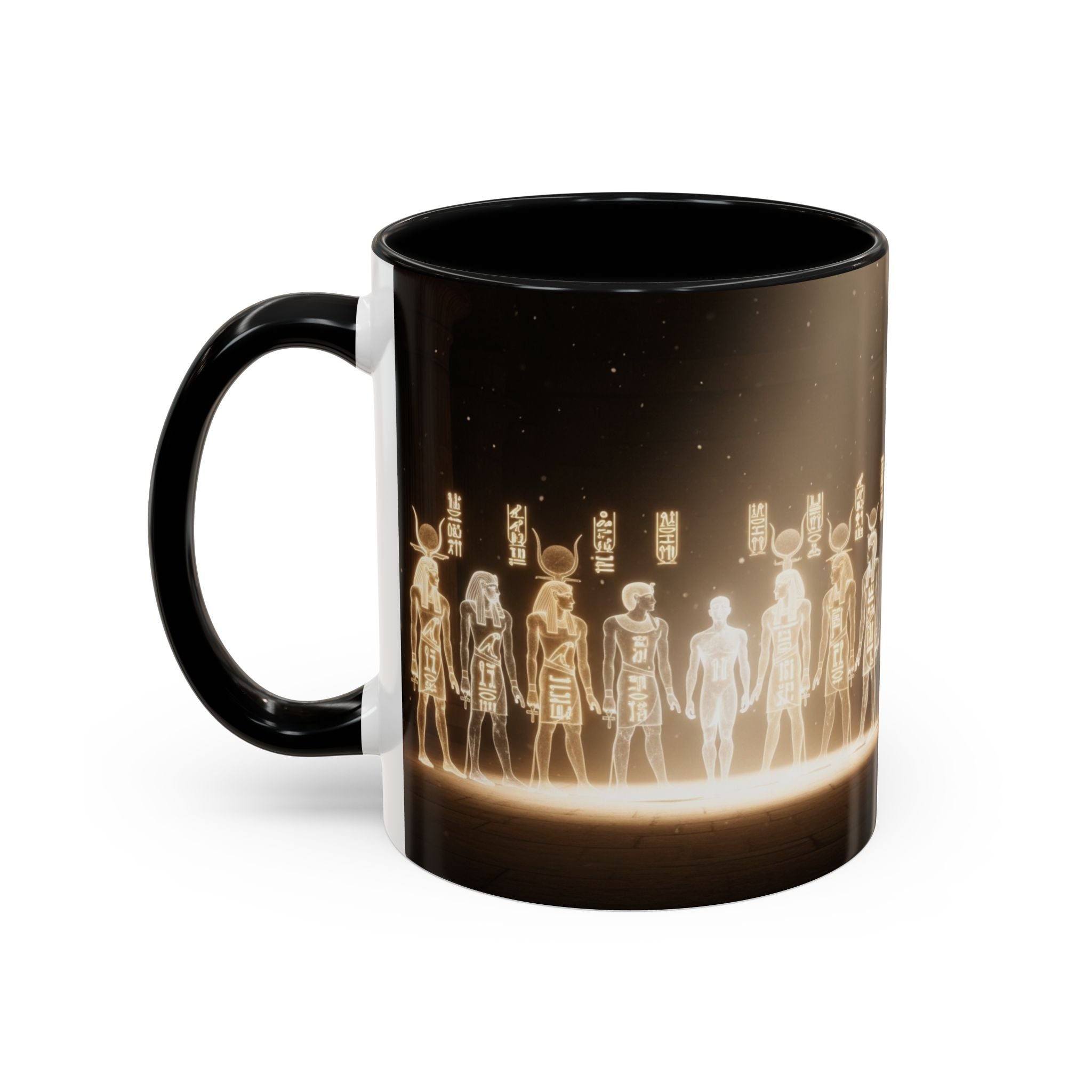 Egyptian Gods Lineup Coffee Mug — Ancient Deities Accent Mug (11/15oz)