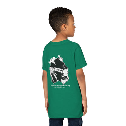 Youth Graphic Tee — THE SAGA Compass &amp; Abstract Hero&