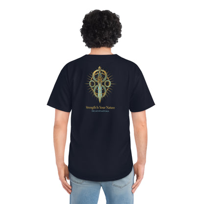 Egyptian Pharaoh Baseball Jersey – Ancient Hieroglyphic Ankh Design