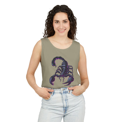 Scorpion Graphic Tank Top — Dark Cosmic Scorpion Art