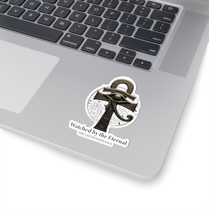 Last Dynasty Saga Sticker — Minimalist Retro Game Logo Kiss-Cut Sticker