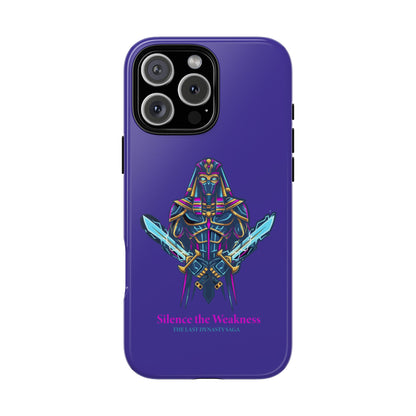 Phone Case — Neon Pharaoh Dual Swords "Silence the Weakness"